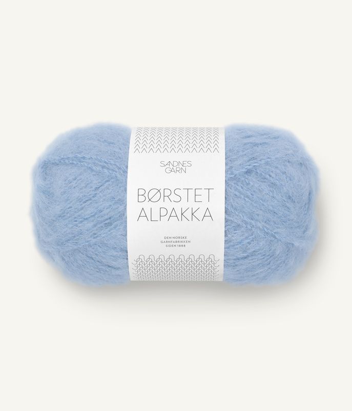 Børstet Alpakka 6003 Summerday Blue